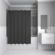 IDDIS Штора для ванной 200x180 см темно-серый PE (P03PE18i11) ,цвет темно-серый P03PE18i11