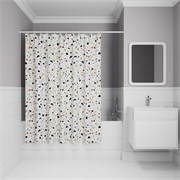IDDIS Штора для ванной, 200x180 см, Полиэстер, белый, (BT01P18i11) ,цвет разноцветный BT01P18i11