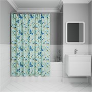 IDDIS Штора для ванной 200x180 см, Полиэстер (BP03P18i11) ,цвет зеленый BP03P18i11