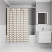 IDDIS Штора для ванной 200x180 см, Полиэстер (BR03P18i11) ,цвет бежевый BR03P18i11
