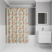 IDDIS Штора для ванной 200x180 см, Полиэстер (BA04P18i11) ,цвет зеленый BA04P18i11