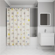 IDDIS Штора для ванной 200x180 см, Полиэстер (BA01P18i11) ,цвет желтый BA01P18i11