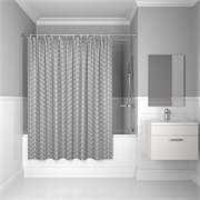 IDDIS Штора для ванной Base 200x240 см, Полиэстер (BD06P24i11) ,цвет серый BD06P24i11