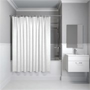IDDIS Штора для ванной Base 200x240 см, Полиэстер (BD05P24i11) ,цвет белый BD05P24i11