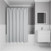 IDDIS Штора для ванной Base 200x240 см, Полиэстер (BD02P24i11) ,цвет светло-серый BD02P24i11