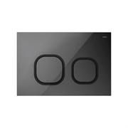 IDDIS Клавиша смыва чёрная Uniglass 001 (UNG01GBi77) UNG01GBi77