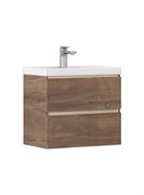 VELVEX Тумба под раковину Mondi 600-0-2 (Madera Classica Slim) навесная акация темная (359 акация темная) 359 акация темная
