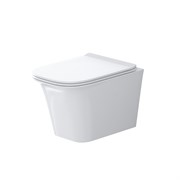 GROSSMAN Унитаз подвесной Classic GR-4463S (490х335х350) безободковый,белый с тонкой крышкой,микролифт GR-4463S