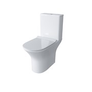 GROSSMAN Унитаз напольный Classic GR-4465S (650х340х790) безободковый,белый с тонкой крышкой,микролифт,2 места GR-4465S