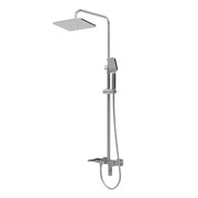 GROSSMAN Душевая стойка Style 500.K35.05.100 с верхним душем,ручной лейкой и смесителем,хром глянцевый 500.K35.05.100