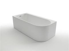 AZARIO Ванна акриловая LUTON 1700x800x580 пристенная, в комплекте с сифоном и металлической рамой, левая, белая (LUT17080 L) LUT17080 L