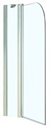 AZARIO Шторка для ванны  MERRIT 1100(700+400)х1400 прозрачное стекло 6 мм, покрытие EASY CLEAN, цвет профиля серебро (AZ-NF6221 1100), двери распашные AZ-NF6221 1100