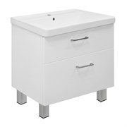 AZARIO Комплект Тумба Марика 80 Н 800*640*470 напольная с раковиной Fonte 80 (OW-00097237), цвет белый OW-00097237