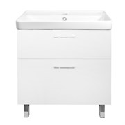 AZARIO Комплект Тумба Ника 70 Н 700х475х860 напольная, с раковиной Monte 70, белый глянцевый (CS00089990), цвет белый CS00089990