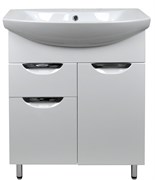 AZARIO Комплект Тумба напольная Стиль- 70/1 700х850х315 с раковиной Балтика 70 (CS00068935), цвет белый CS00068935