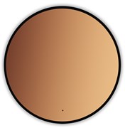 AZARIO Зеркало Monaco-BLACK d1000 бесконтактный сенсор, черная рамка (LED-00002769) LED-00002769