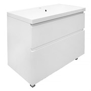 AZARIO Комплект Тумба Viola 100/2Н 1000х450х850 напольная, с раковиной Астория 100, белый матовый (CS00097146), цвет белый матовый CS00097146