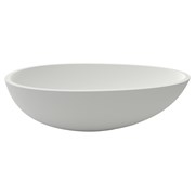 AZARIO Раковина 600x350x160 накладная из искусственного камня, белая матовая (AZ-1216S) AZ-1216S