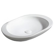 AZARIO Раковина 59х40х10, накладная, белая (AZ-4542) AZ-4542