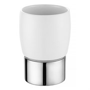 AZARIO Стакан настольный настольный керамический, хром (AZ-126CH) AZ-126CH