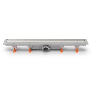 AZARIO Душевой лоток D50 Klasik 850 мм, боковой слив, пластиковый, рамка и решетка из нержавеющей стали (AZ-CH 850/50 KN) AZ-CH 850/50 KN