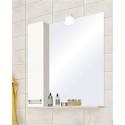 AQUATON Зеркало-Шкаф БЕККА 70 белый дуб (1A214702BAC20) 1A214702BAC20