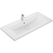 AQUATON Раковина мебельная Айрис 100 1000х452х152 литьевой мрамор, белый (1A73273KAG010) 1A73273KAG010