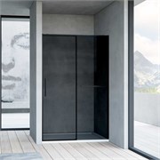 VINCEA Slim Soft Душевая дверь раздвижная ширина 120 см, профиль - черный / стекло - тонированное VDS-1SS120CGB