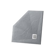VINCEA Поддон для душа из искусственного камня пятиугольный размер 90x90 см, цвет Серый VST-4SP9090G