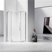 VINCEA Slim-N Душевой уголок пятиугольный размер 90x90 см, двери распашные, профиль - хром / стекло - прозрачное VSP-4SN900CL