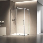 VINCEA Slim 8mm Душевой уголок прямоугольный размер 130x90 см, двери раздвижные, профиль - хром / стекло - прозрачное VSR-6SL9013CL