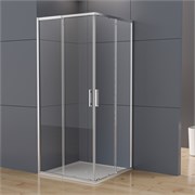 VINCEA Rapid-N Душевой уголок квадратный/прямоугольный размер 110x80 см, двери раздвижные, профиль - хром / стекло - прозрачное VSS-3RN9012E10CL