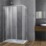 VINCEA Soft Душевой уголок прямоугольный размер 160x80 см, двери раздвижные, профиль - хром / стекло - прозрачное VSR-3SO8016CL