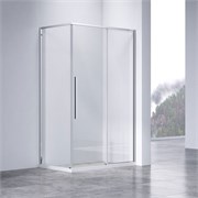 VINCEA Slim-N Душевой уголок прямоугольный размер 100x80 см, двери раздвижные, профиль - хром / стекло - прозрачное VSR-4SN8010CL