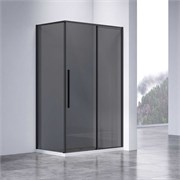 VINCEA Slim-N Душевой уголок прямоугольный размер 110x90 см, двери раздвижные, профиль - черный / стекло - тонированное VSR-4SN9011CGB