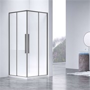 VINCEA Slim-N Душевой уголок прямоугольный размер 100x90 см, двери раздвижные, профиль - хром / стекло - прозрачное VSS-4SN9010CLGM