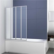 VINCEA Шторка на ванну ширина 100 см, профиль - хром / стекло - прозрачное VSB-31100CL