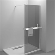 VINCEA Walk in HR Душевая перегородка ширина 80 см, профиль - хром / стекло - тонированное VSW-4HR800CG