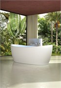 VINCEA Ванна Solid Surface VBT-6S03MW, 1700*800*630, белый мат., слив-перелив в комплекте VBT-6S03MW