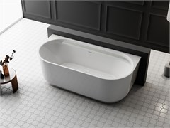 VINCEA Ванна акриловая VBT-621B, 1700*800*580, цвет белый, слив-перелив в комплекте, белый VBT-621B