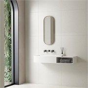 VINCEA Раковина из искусственного камня VWB-6S112MW, 1200*400*200, подвесная, цвет белый матовый VWB-6S112MW