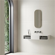 VINCEA Раковина из искусственного камня VWB-6S212MW, 1200*400*200, подвесная, цвет белый матовый VWB-6S212MW