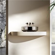 VINCEA Раковина прозрачная VBS-6T16B, 450*450*130, накладная, цвет черный VBS-6T16B