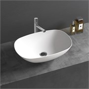 VINCEA Раковина из искусственного камня VBS-6T12MW, 540*360*150, накладная, цвет белый матовый VBS-6T12MW