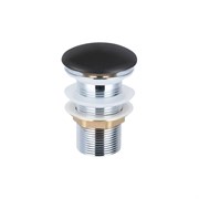 VINCEA Донный клапан с керамической крышкой DBS0-216MB, черная мат. крышка, без перелива DBS0-216MB
