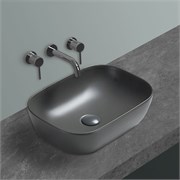 VINCEA Раковина керамическая VBS-102MA, 455*325*135, накладная, цвет антрацит матовый VBS-102MA