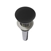 VINCEA Донный клапан Solid Surface DBS-616MB, черная матовая крышка, без перелива DBS-616MB