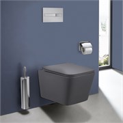 VINCEA Q-Line Унитаз подвесной Q-Line VT1-12MA безободковый, цвет антрацит мат., ультратонкое soft close сиденье VT1-12MA