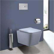 VINCEA Q-Line Унитаз подвесной Q-Line VT1-12MO безободковый, цвет океан мат., ультратонкое soft close сиденье VT1-12MO