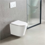 VINCEA Piatti Унитаз подвесной Tornado Piatti VT1-11T безободковы, цвет белый, ультратонкое soft-close сиденье VT1-11T